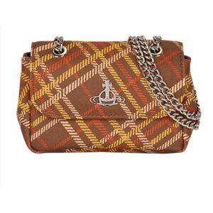 Vivienne Westwood Derby Chain Tartan Bag in Brown Tartan